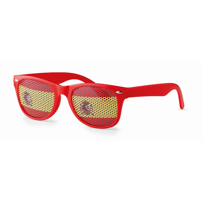 Flag Fun napszemüveg mintás lencsével, piros