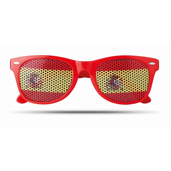 Flag Fun napszemüveg mintás lencsével, piros
