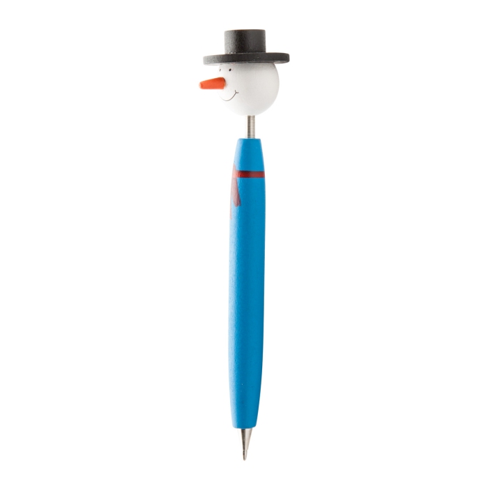 Göte figurás toll, hóember, kék