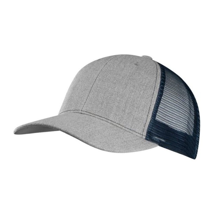 Reklámajándék: Hálós reklám baseball sapka, 6 panel, sötétkék