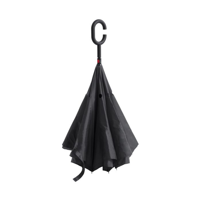 Hamfrek visszafordítható reklám esernyő, fekete