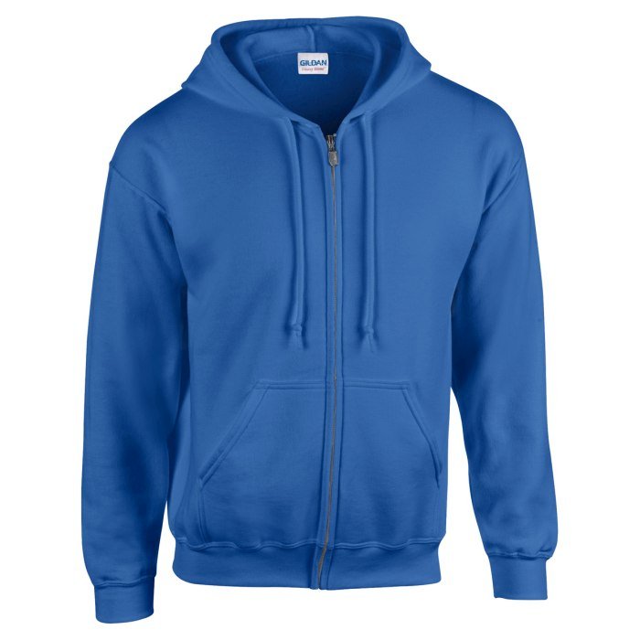 HB Zip Hooded pulóver, kék