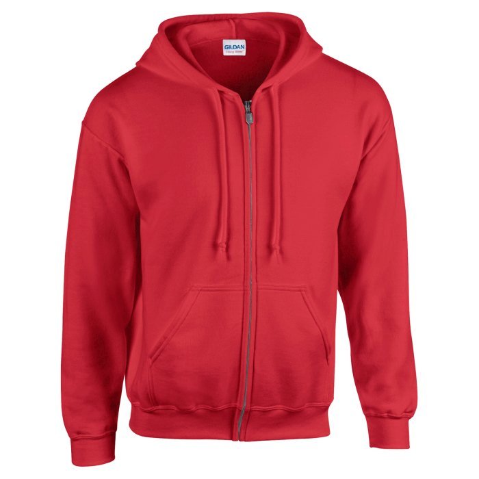 HB Zip Hooded pulóver, piros