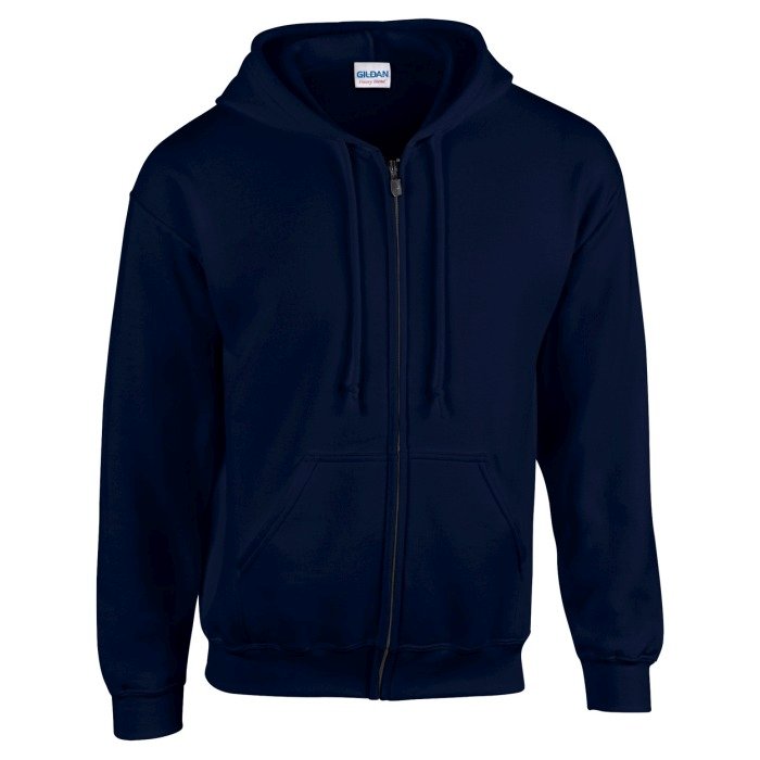 HB Zip Hooded pulóver, sötétkék