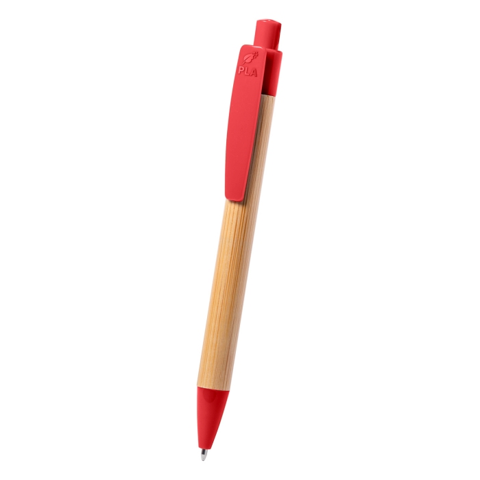 Heloix bambusz golyóstoll, piros