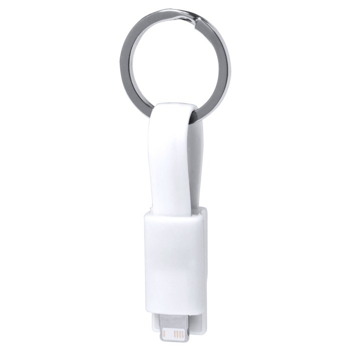 Holnier USB töltős kulcstartó, fehér