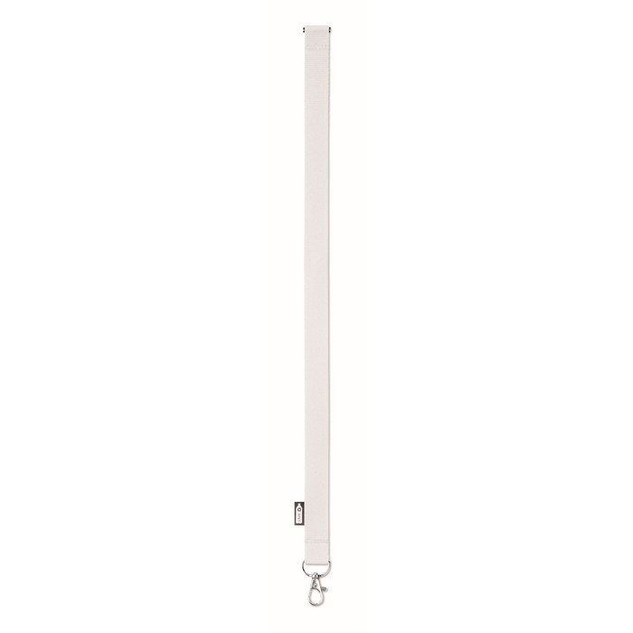 Lany RPET nyakpánt, 20 mm széles, fehér