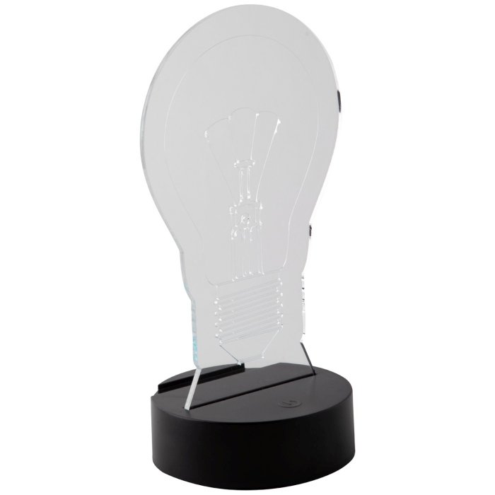 Ledify LED-es világító trófea, átlátszó