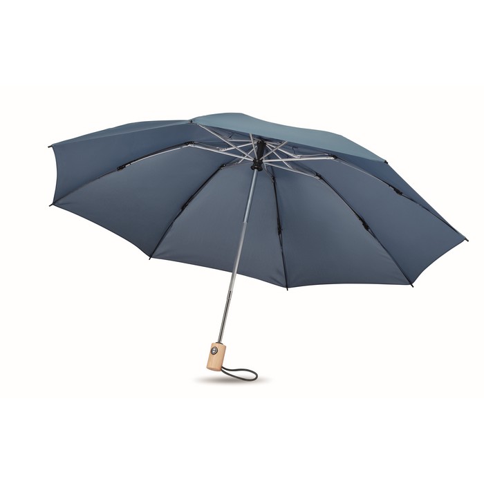 Leeds RPET reklám esernyő, kék