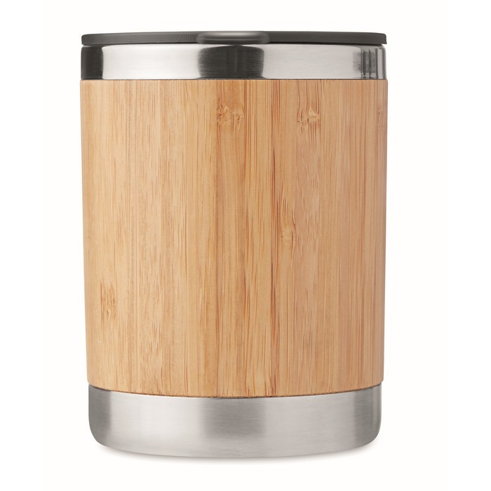 Lokka bambusz borítású pohár, 250 ml, natúr