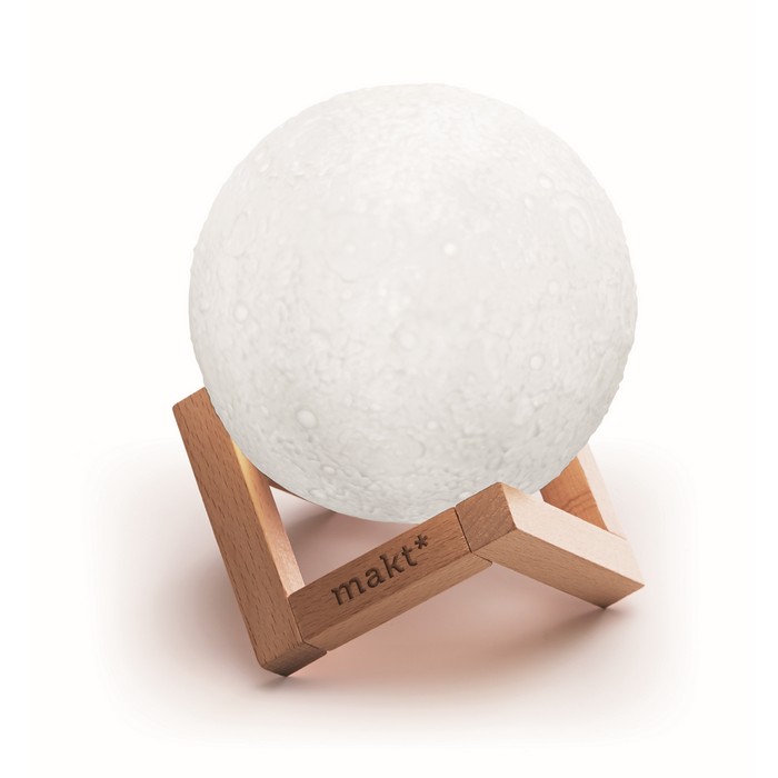 Lune hold alakú vezeték nélküli hangszóró, fehér