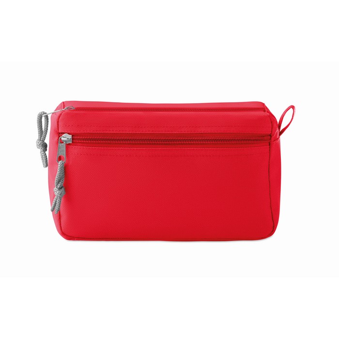 New & Smart pvc-mentes kozmetikai táska, piros