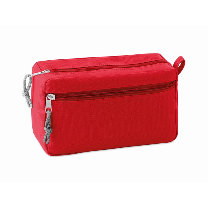 New & Smart pvc-mentes kozmetikai táska, piros