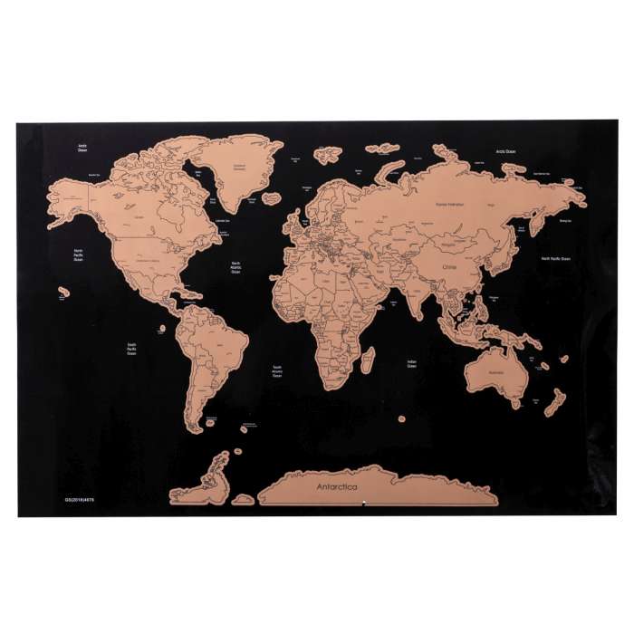 Palsy világtérkép, natúr