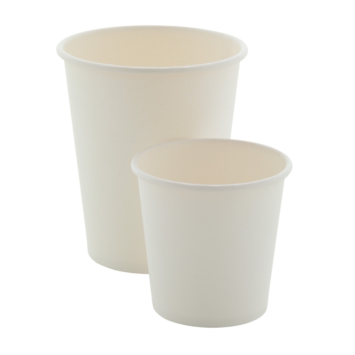 Papcap S papír pohár, 120 ml, fehér, 120 ml