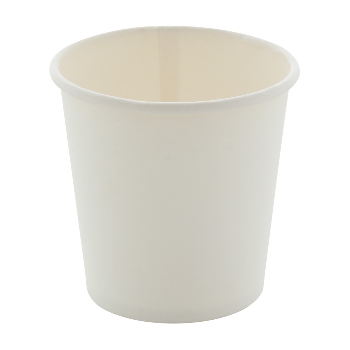 Papcap S papír pohár, 120 ml, fehér, 120 ml