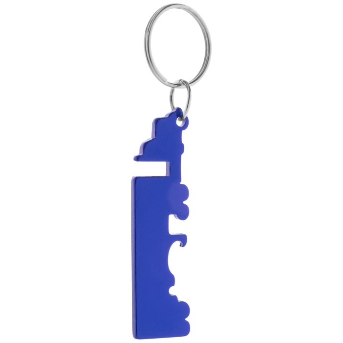 Peterby sörnyitós kulcstartó, kék