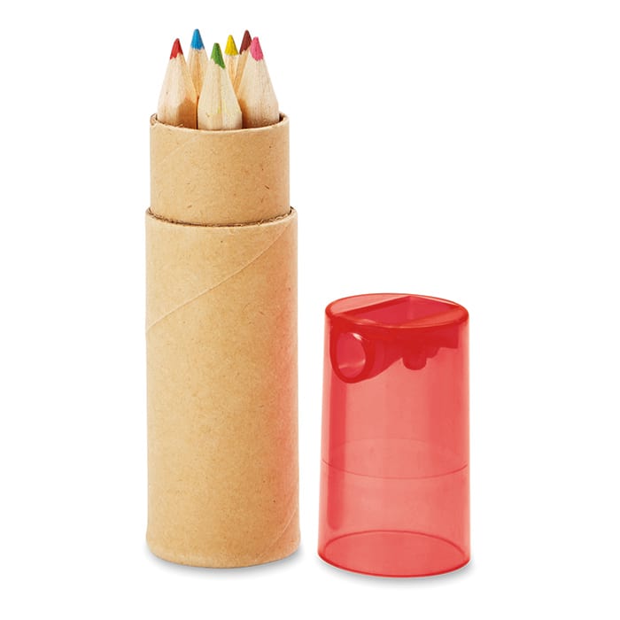 Petit Lambut 6 db színes ceruza, piros
