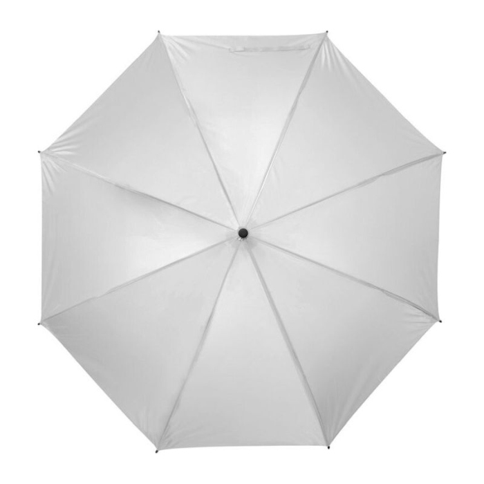 Reklámajándék: Pongee selyem automata reklám esernyő, fehér