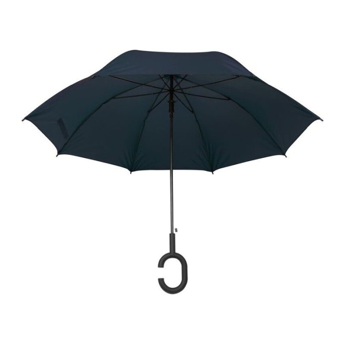 Reklámajándék: Pongee selyem automata reklám esernyő, sötétkék