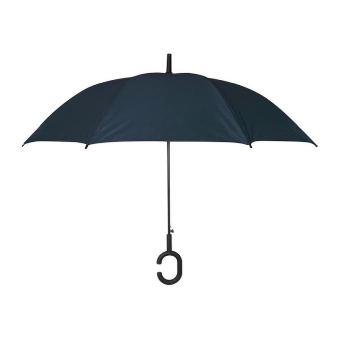 Reklámajándék: Pongee selyem automata reklám esernyő, sötétkék