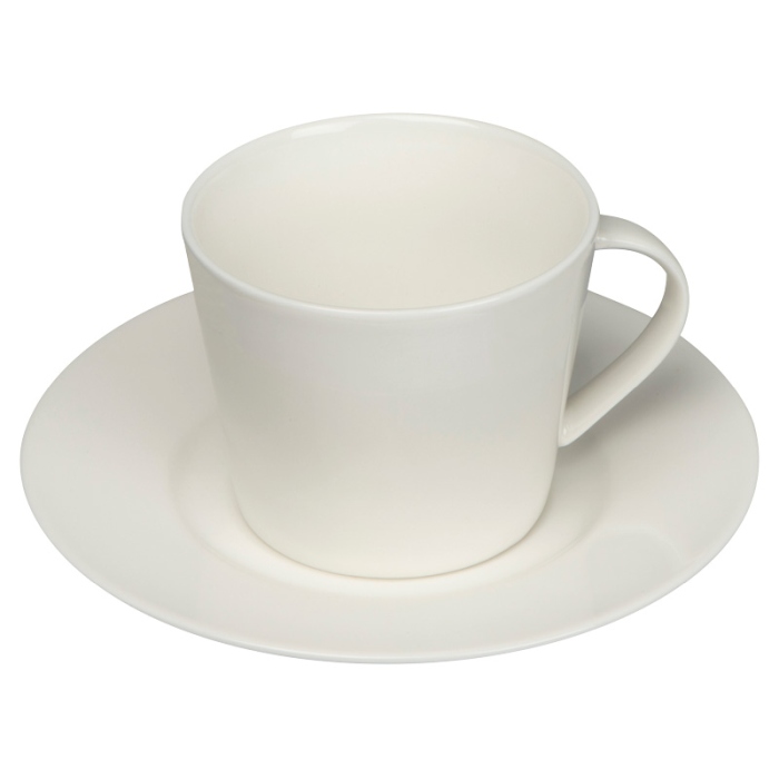 Reklámajándék: Porcelán csésze szett, 175 ml, fehér