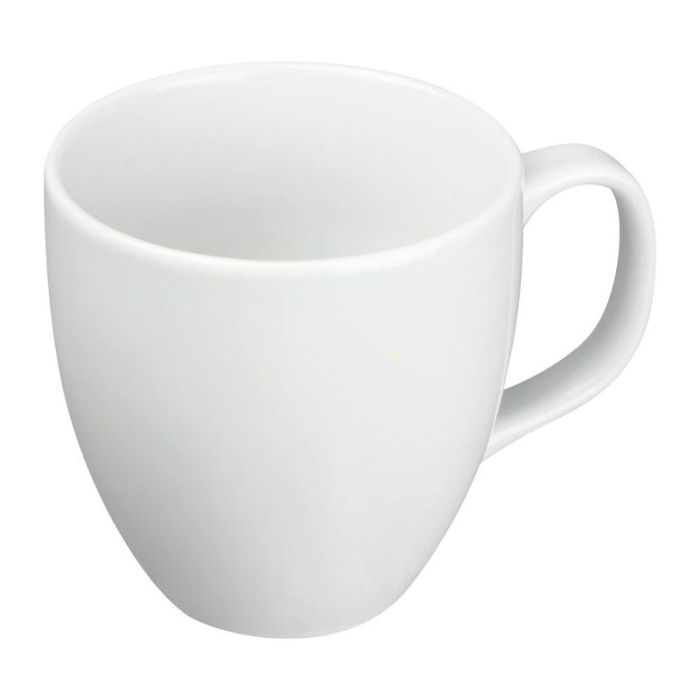 Reklámajándék: Porcelán bögre, 400 ml, fehér