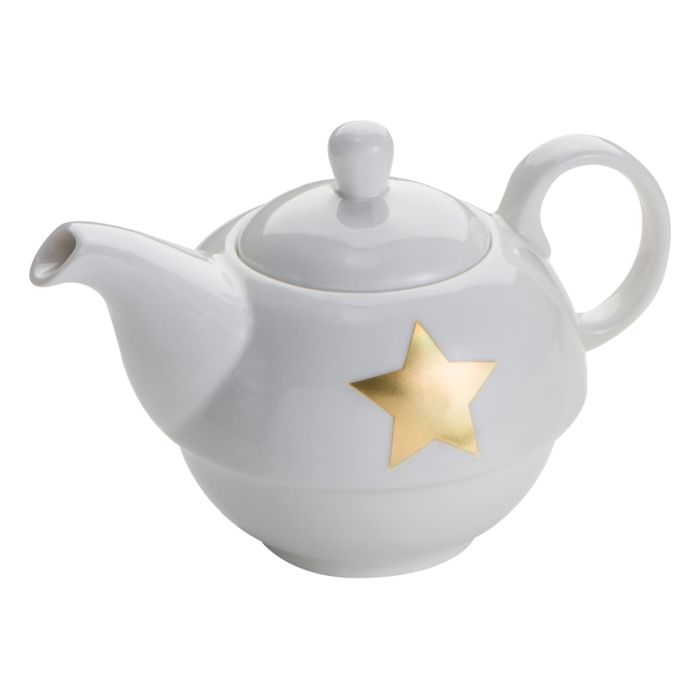 Porcelán teás készlet, fehér, 200 ml/400 ml
