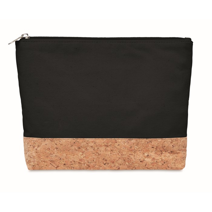 Porto Bag parafa & pamut kozmetika táska, fekete
