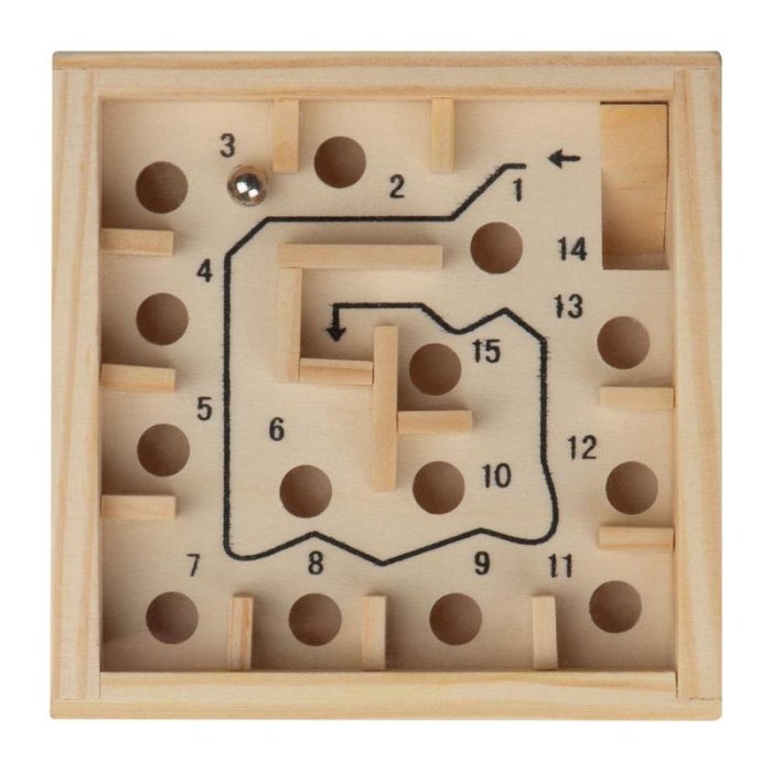 Reklámajándék: Puzzle fa labirintus, bézs