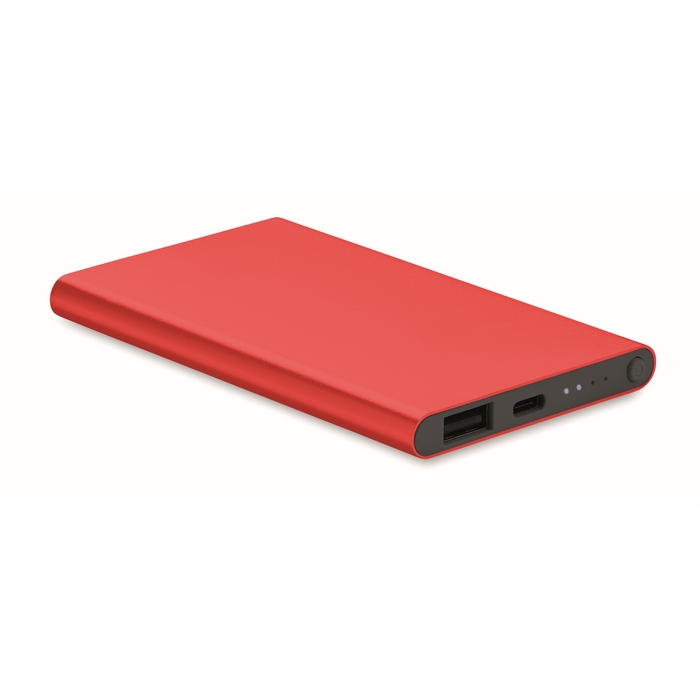 Powerflat C 4000 mAh powerbank, C csatl., piros