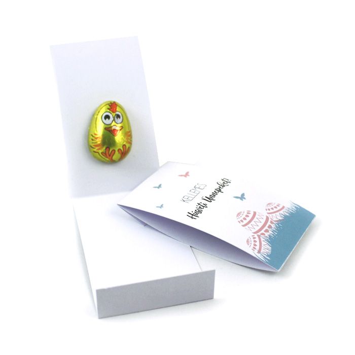 Húsvéti csoki figurás kártya