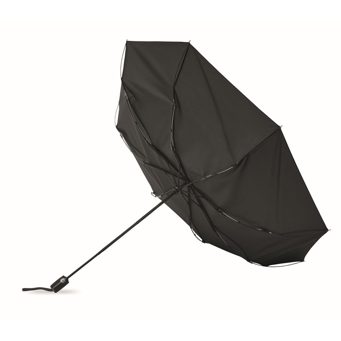 Rochester szélálló reklám esernyő, fekete