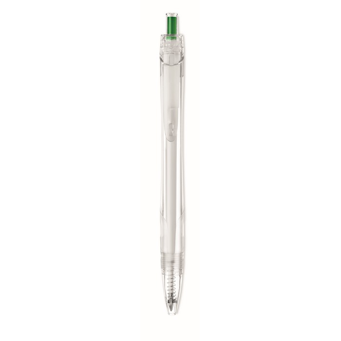 RPET Pen RPET nyomógombos reklám toll, zöld