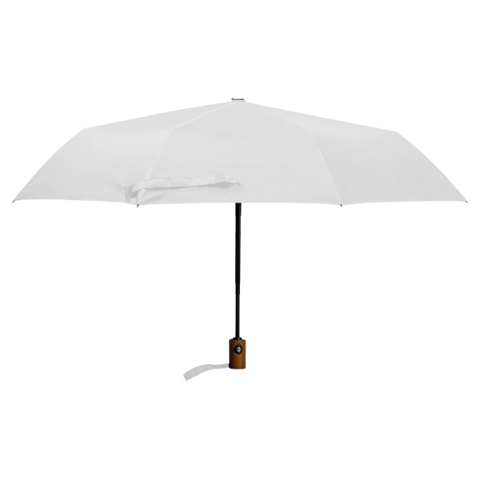 Reklámajándék: RPET reklám esernyő, fehér