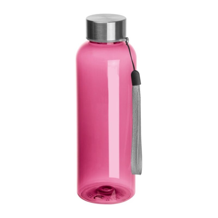 Reklámajándék: RPET reklám ivópalack, 500 ml, rózsaszín