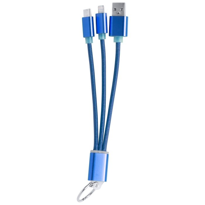 Scolt USB töltőkábel, kék