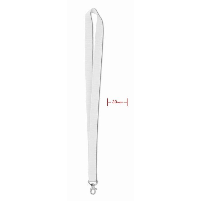 Simple Lany nyakpánt, 20 mm, fehér
