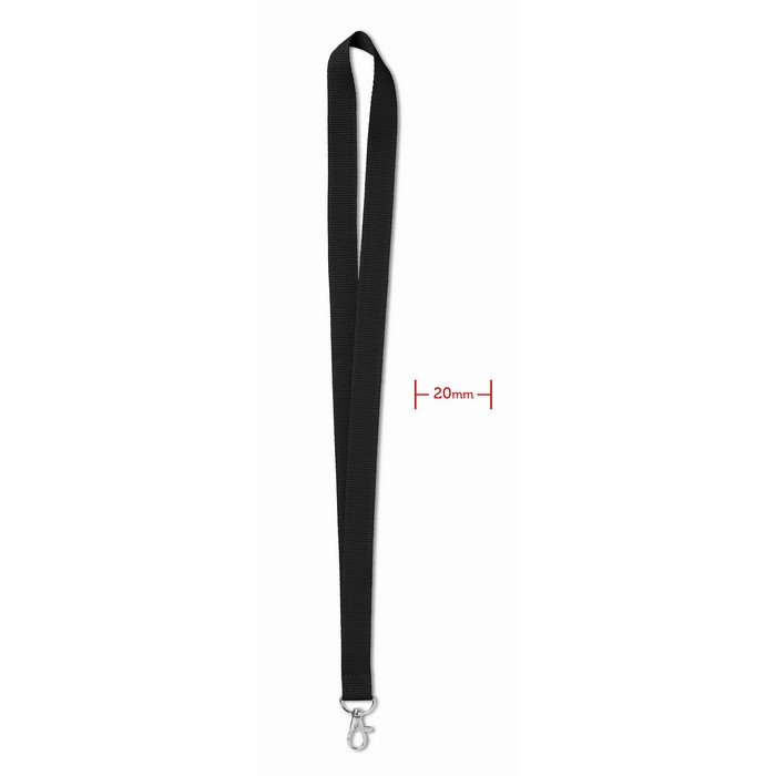 Simple Lany nyakpánt, 20 mm, fekete