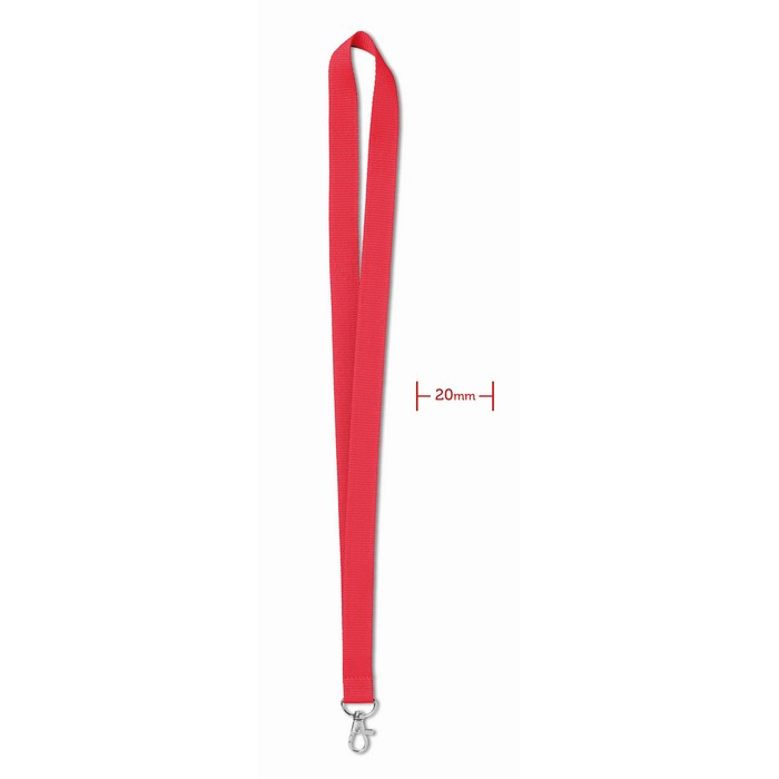 Simple Lany nyakpánt, 20 mm, piros