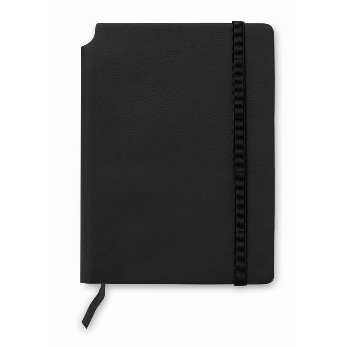 Softnote PU borítós jegyzetfüzet, fekete