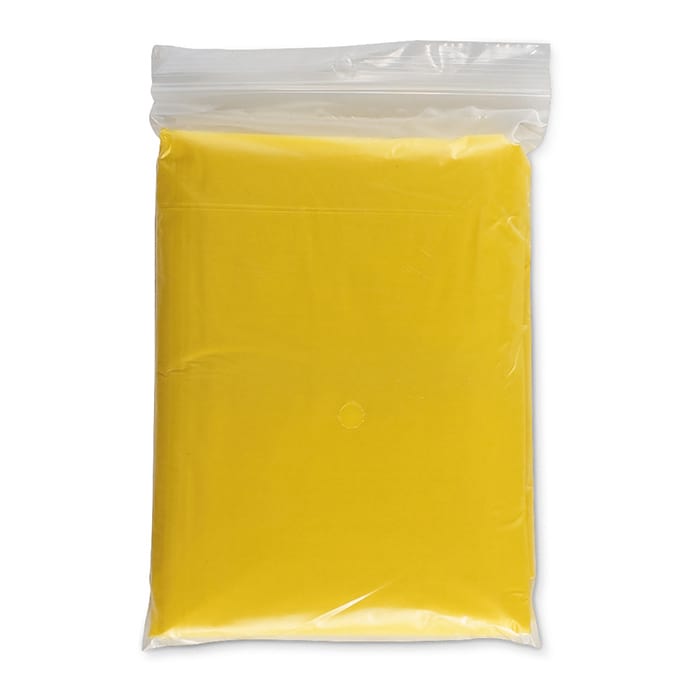 Sprinkle műanyag kapucnis esőkabát, sárga