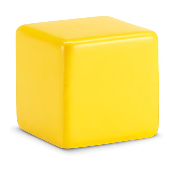 Squarax stresszoldó kocka, sárga