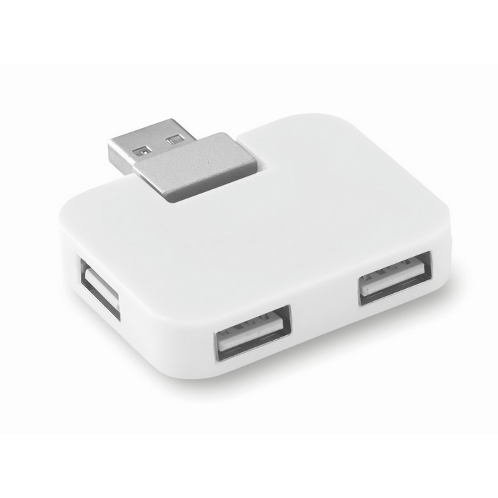 Square 4 portos usb hub, fehér