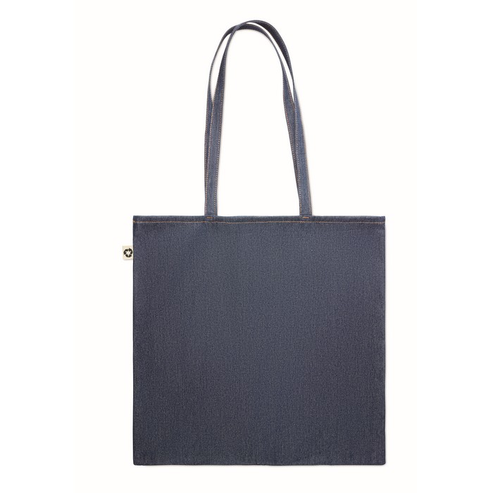Style Tote újrahasznosított farmer táska, kék
