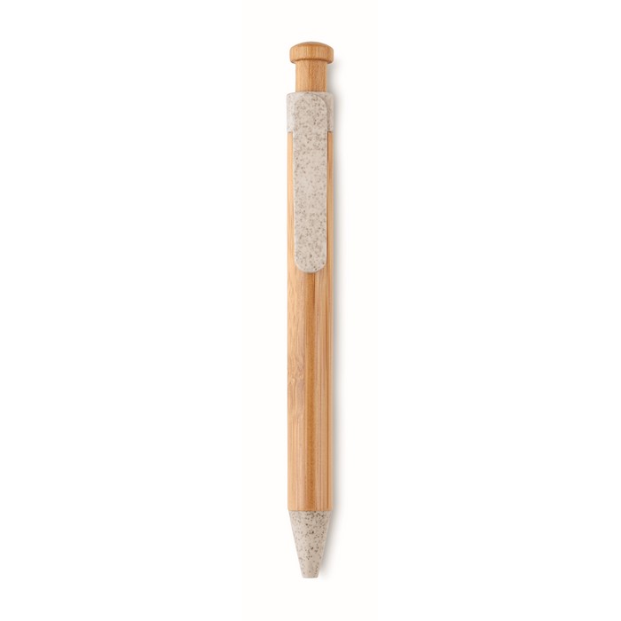 Toyama bambusz/szalma/abs reklám toll, bézs
