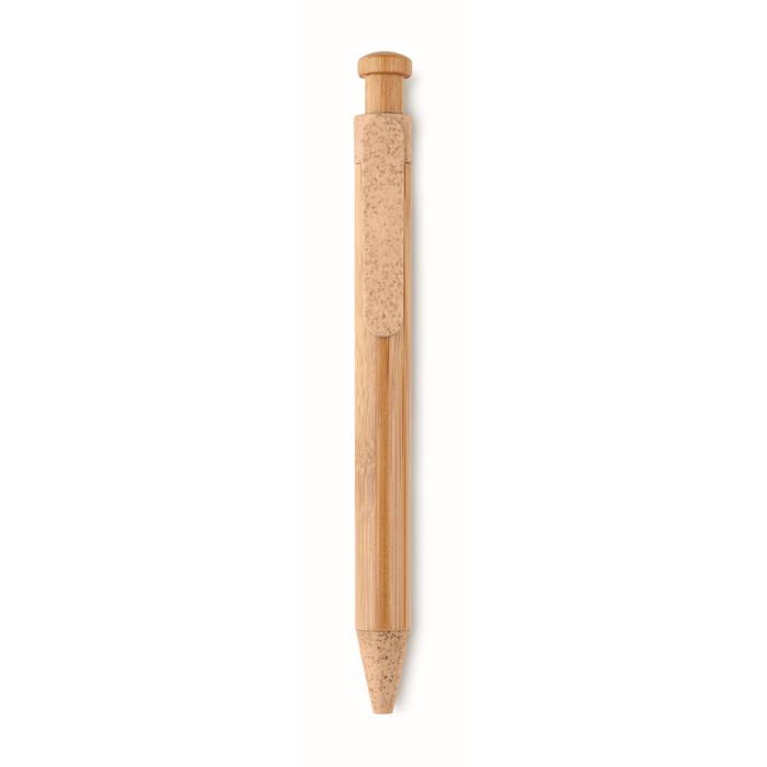 Toyama bambusz/szalma/abs reklám toll, narancssárga