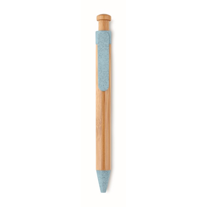 Toyama bambusz/szalma/abs reklámtoll, kék