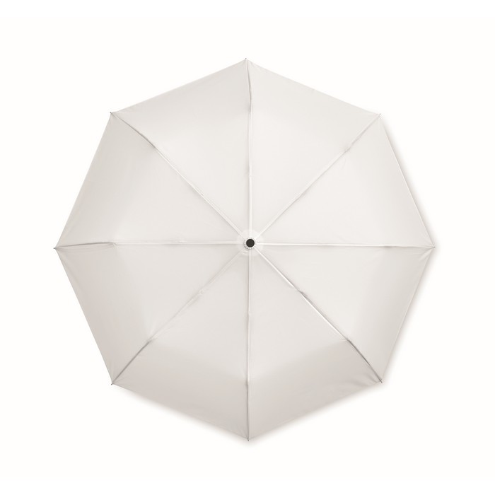 Tralee összecsukható reklám esernyő, fehér
