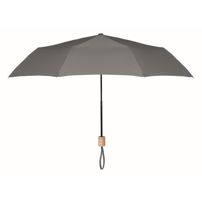 Tralee összecsukható reklám esernyő, szürke
